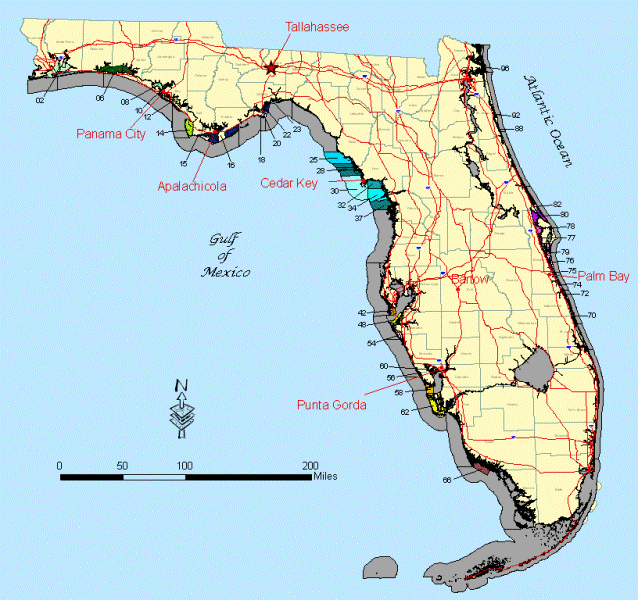 Florida Shellfish Harvesting Areas
